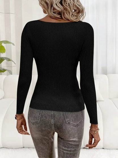 Pia Refined Knitted Top l Sammen Mot Brystkreft