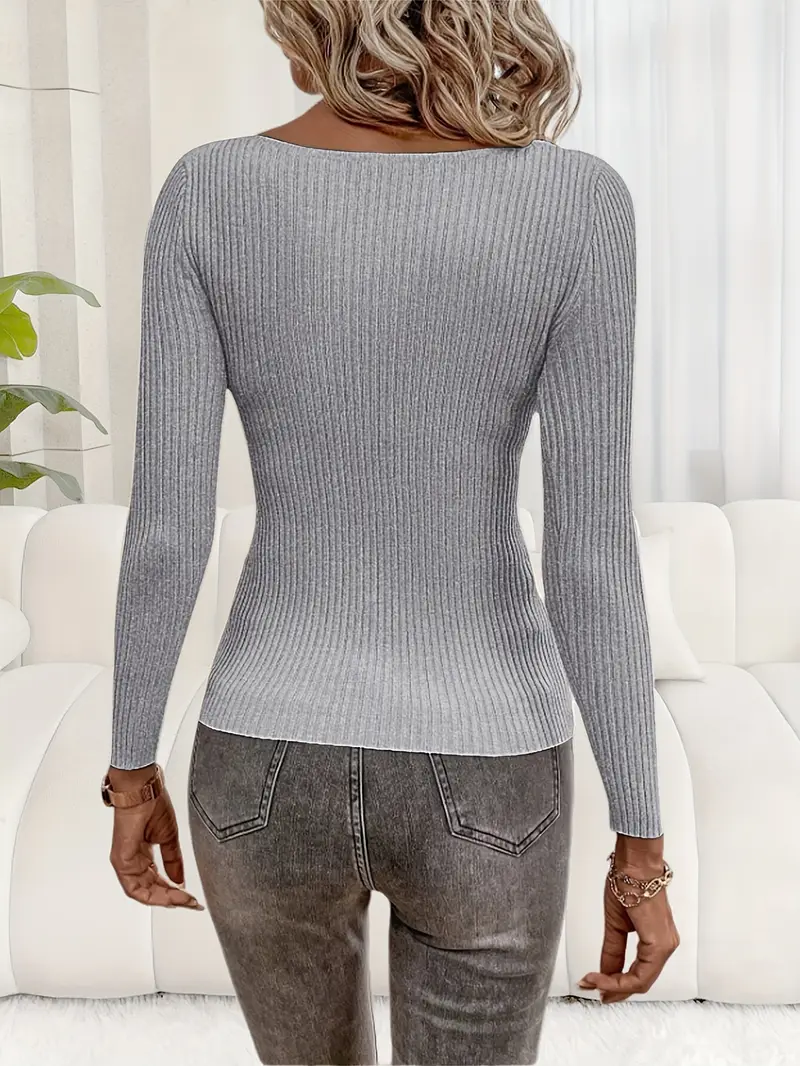 Pia Refined Knitted Top l Sammen Mot Brystkreft