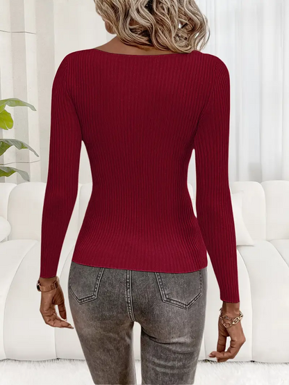 Pia Refined Knitted Top l Sammen Mot Brystkreft