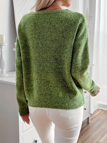 Lilly Elegant Cozy Knit Sweater l Sammen Mot Brystkreft