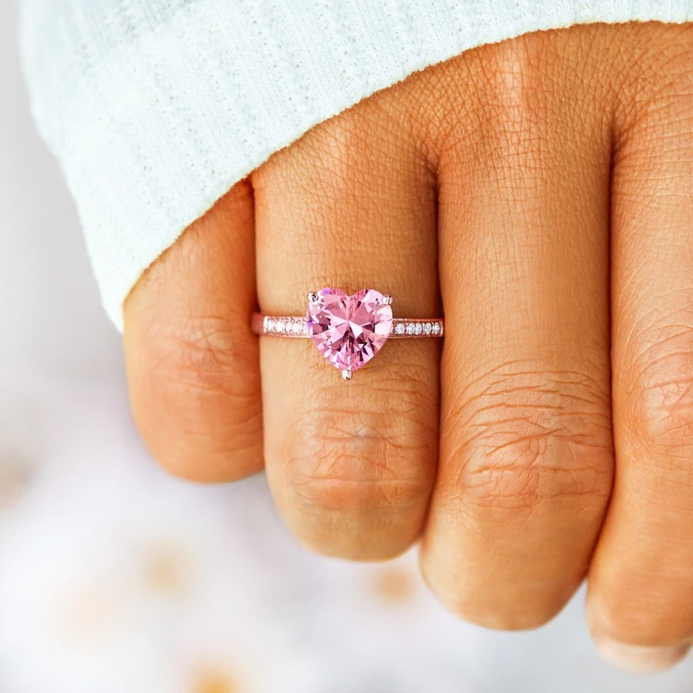 Pink Heart Ring | Støtt brystkreft