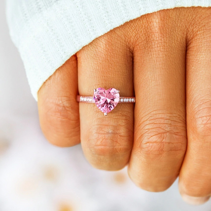 Pink Heart Ring | Støtt brystkreft