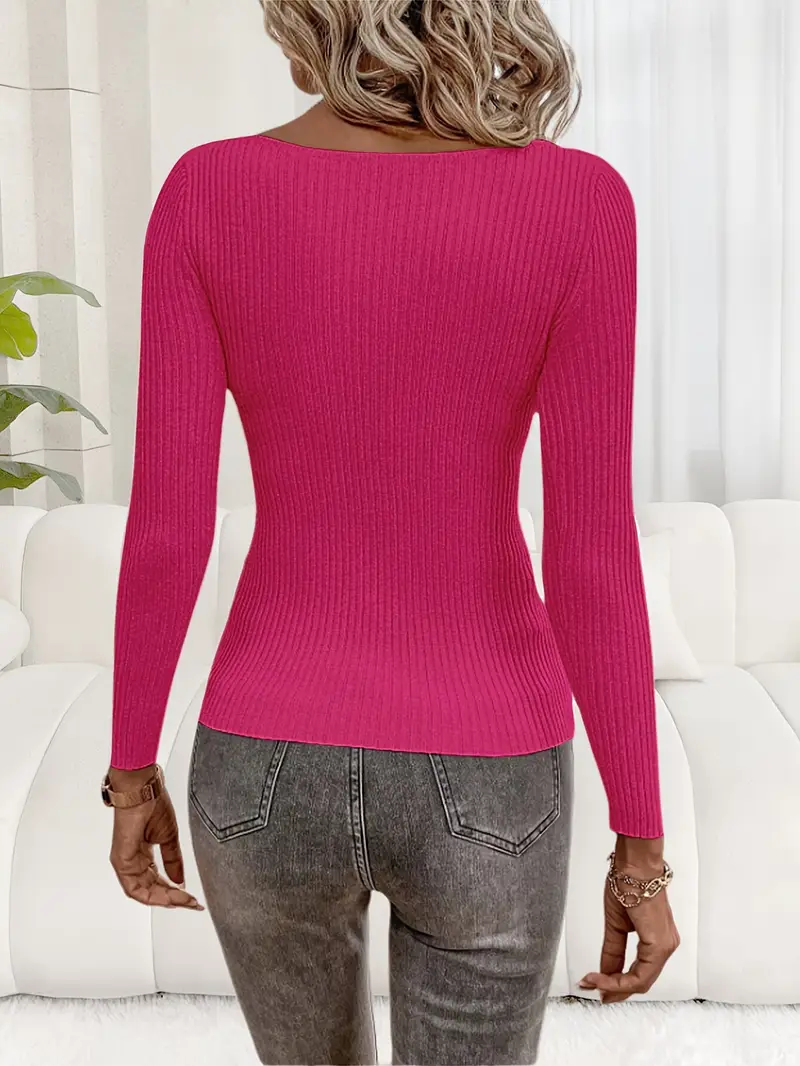 Pia Refined Knitted Top l Sammen Mot Brystkreft