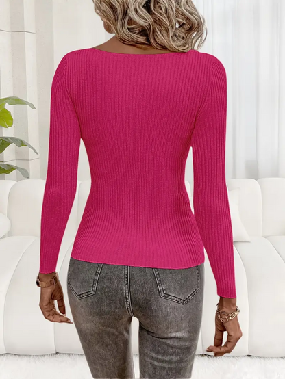 Pia Refined Knitted Top l Sammen Mot Brystkreft