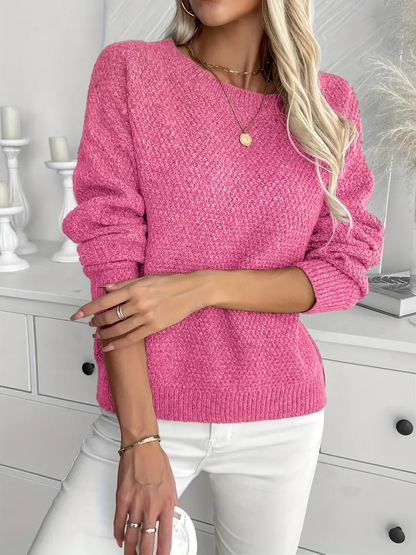 Lilly Elegant Cozy Knit Sweater l Sammen Mot Brystkreft