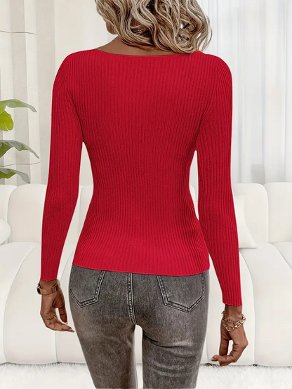 Pia Refined Knitted Top l Sammen Mot Brystkreft