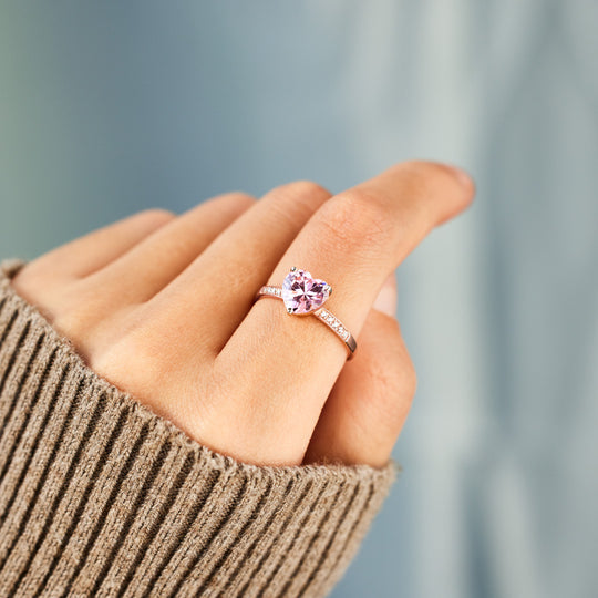Pink Heart Ring | Støtt brystkreft