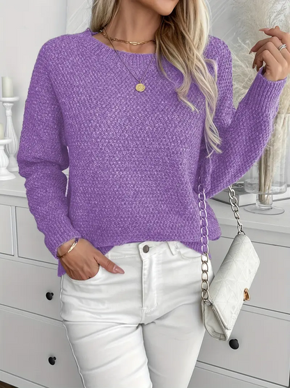 Lilly Elegant Cozy Knit Sweater l Sammen Mot Brystkreft