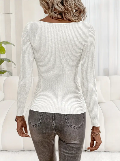 Pia Refined Knitted Top l Sammen Mot Brystkreft