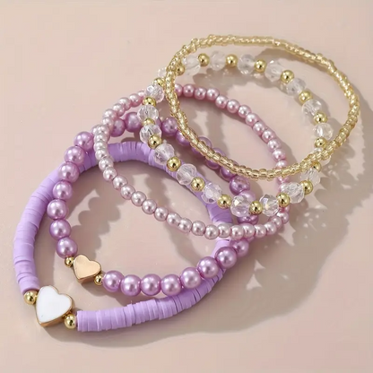 Alva Stylish Bohemian Beaded Bracelet l Sammen Mot Brystkreft