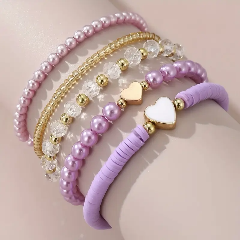 Alva Stylish Bohemian Beaded Bracelet l Sammen Mot Brystkreft