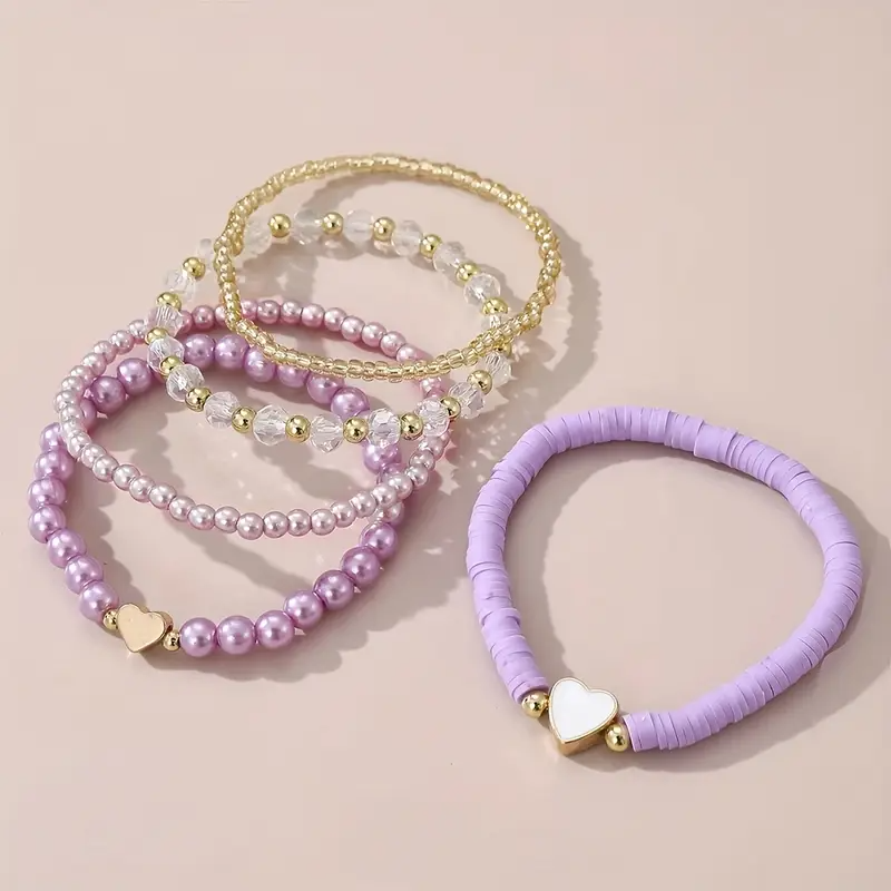 Alva Stylish Bohemian Beaded Bracelet l Sammen Mot Brystkreft