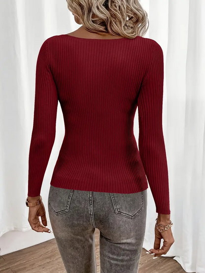 Maya Chic Slim Pullover Sweater l Sammen Mot Diabetes