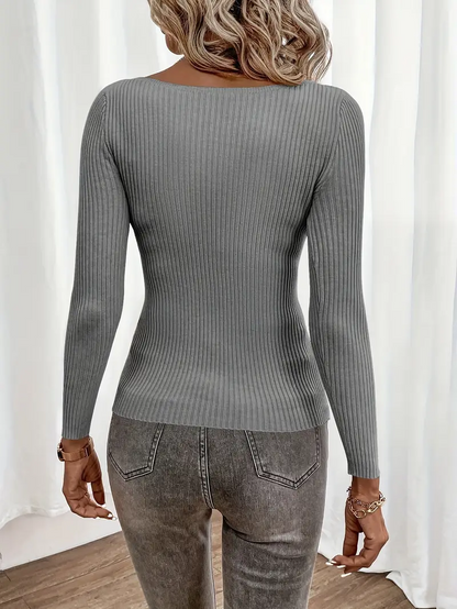Maya Chic Slim Pullover Sweater l Sammen Mot Diabetes