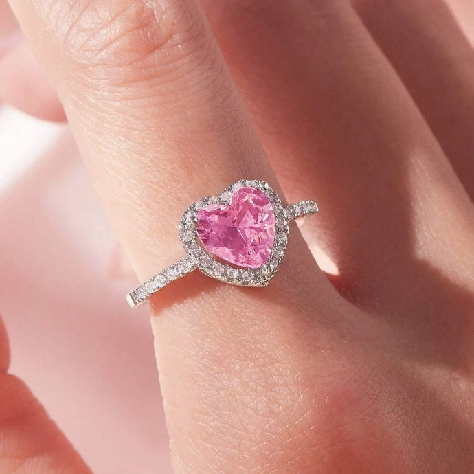 Carllota Stylish Ring Heart Shape I  Sammen Mot Brystkreft