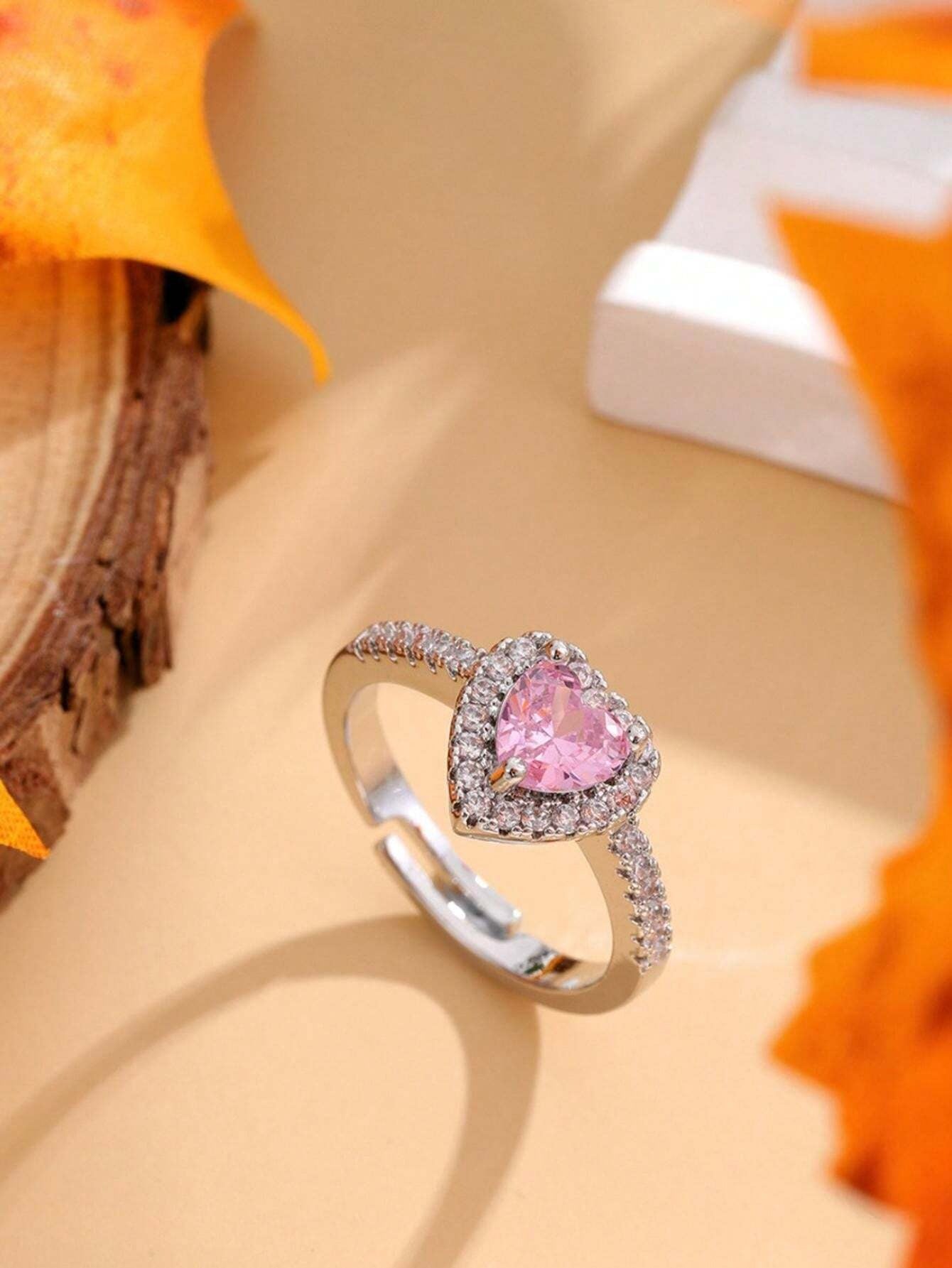 Carllota Stylish Ring Heart Shape I  Sammen Mot Brystkreft